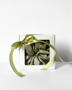 Mini Box Scrunchie - Zielony