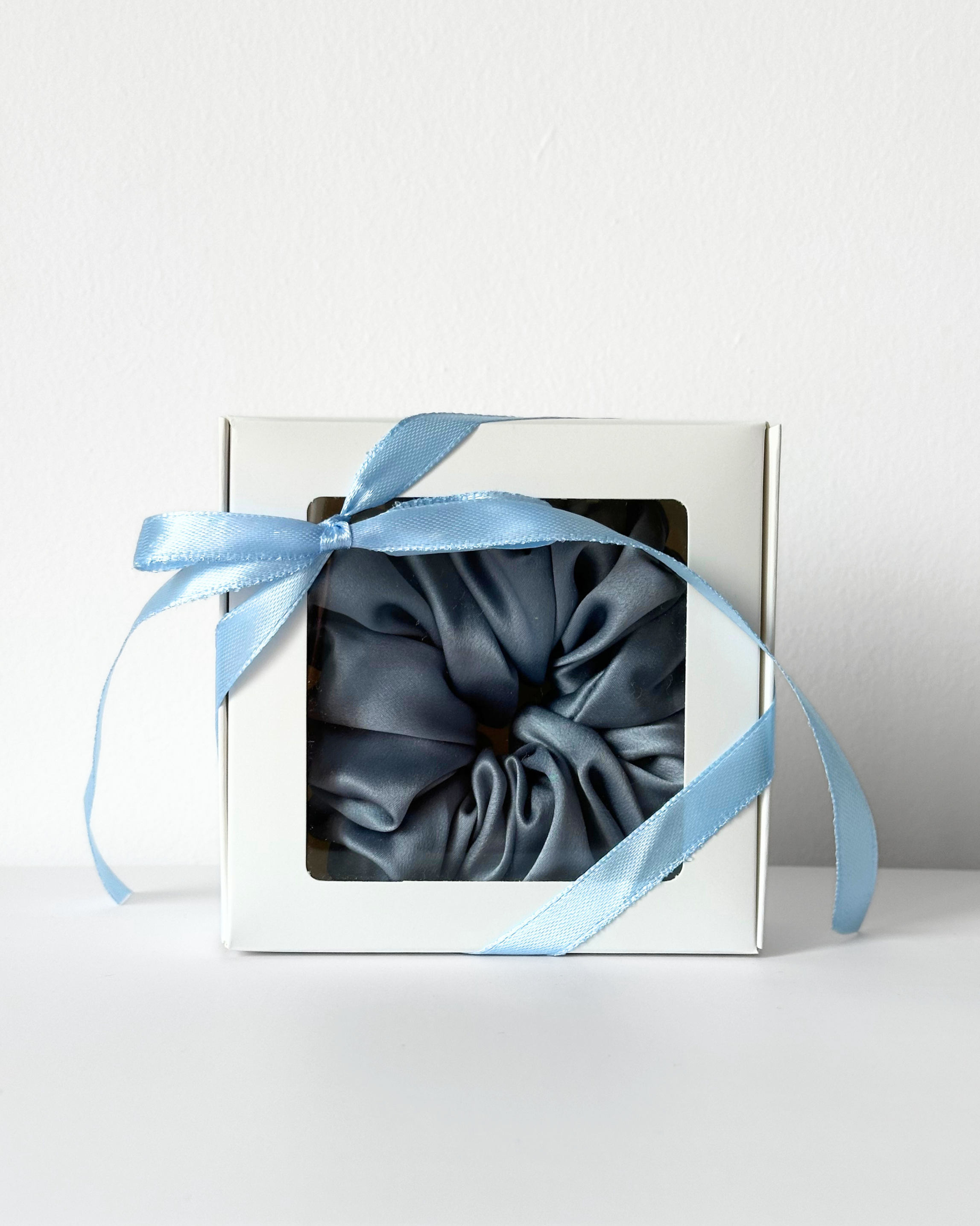 Mini Box Scrunchie - Niebieski