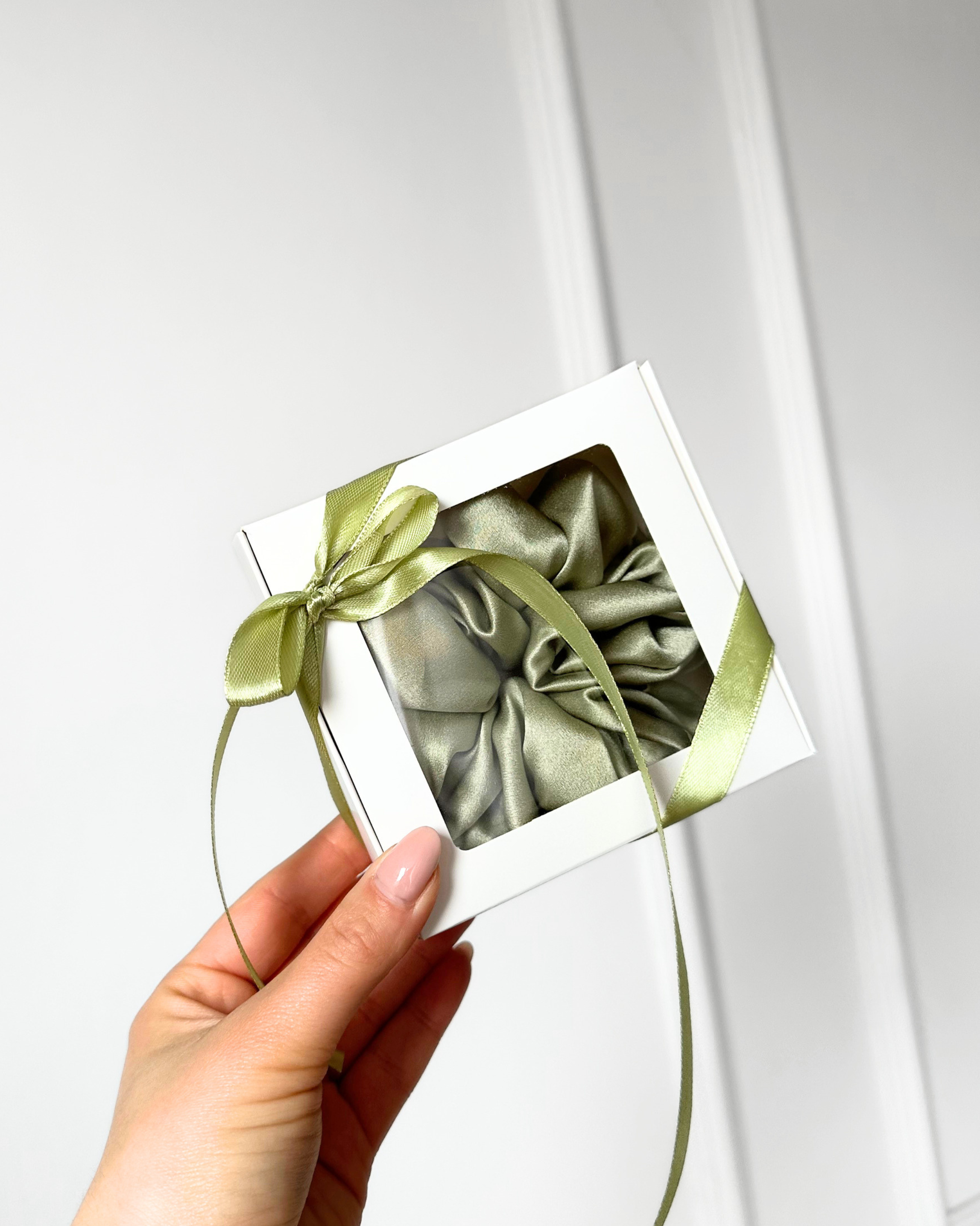Mini Box Scrunchie - Zielony