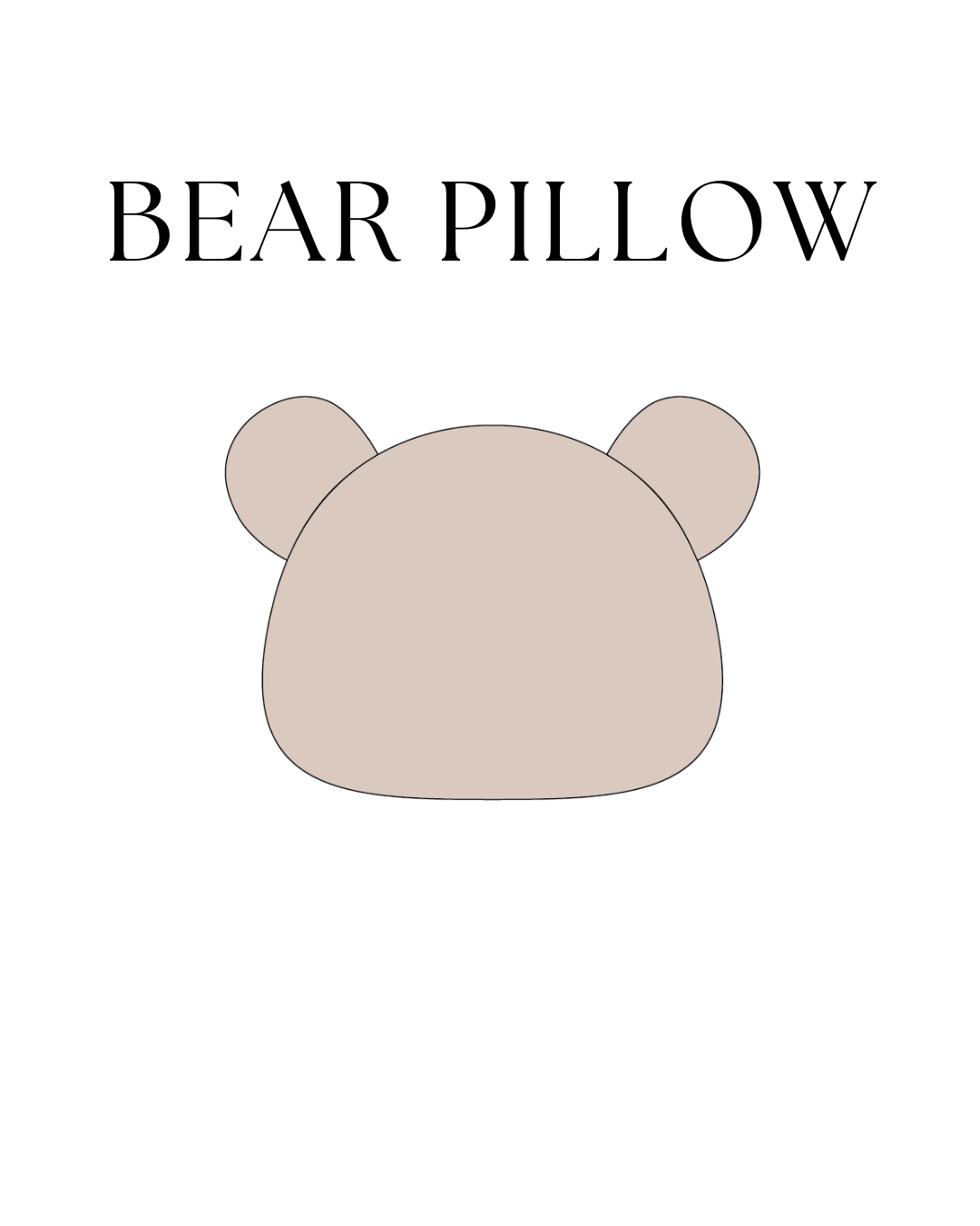 Baby Bear Pillow