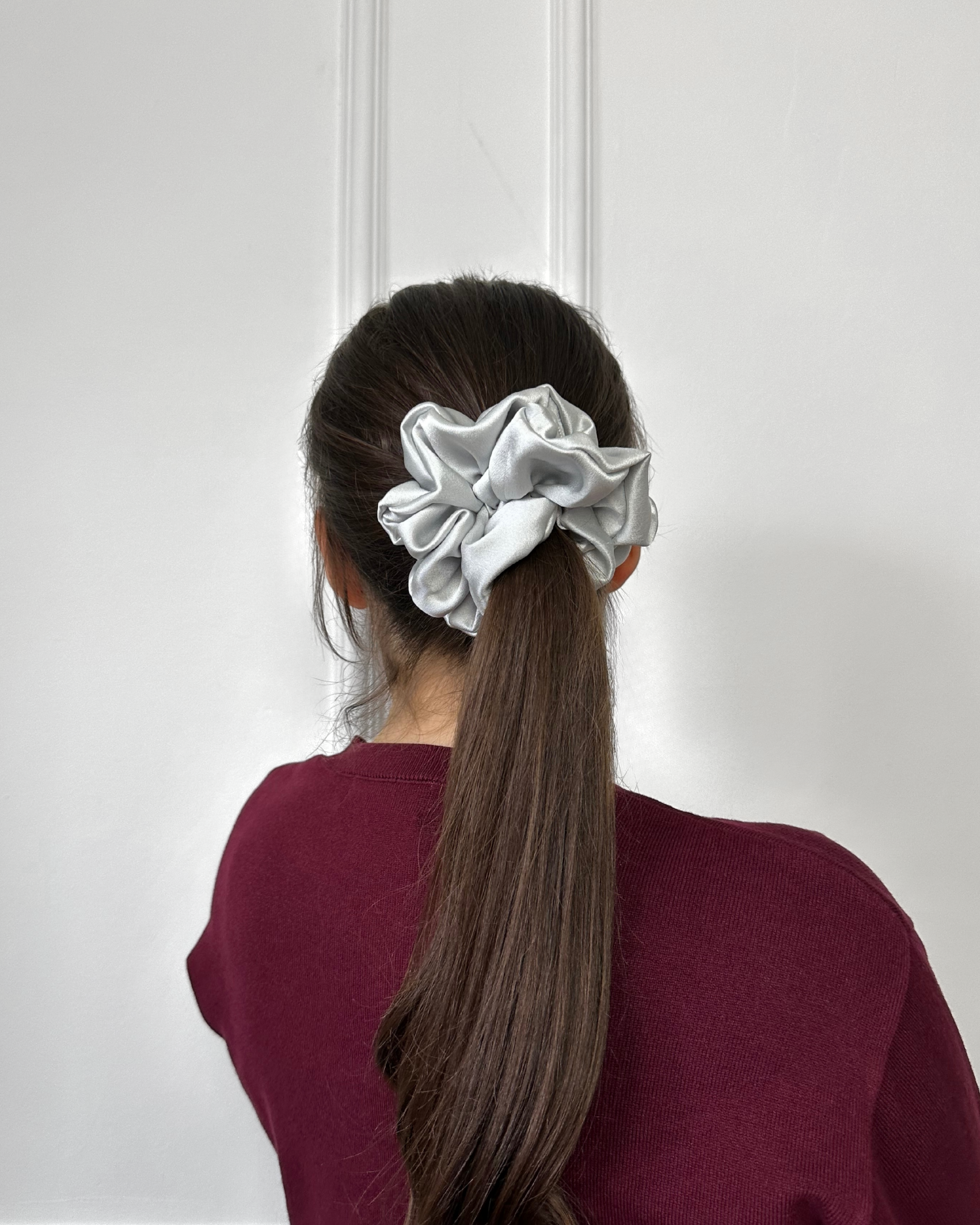 Maxi Scrunchie Silver
