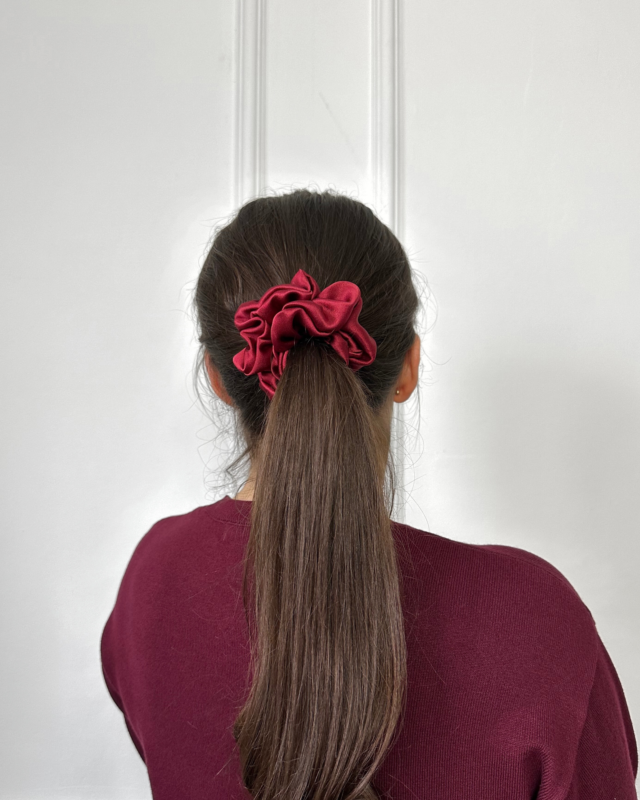 Medium Scrunchie Burgundy