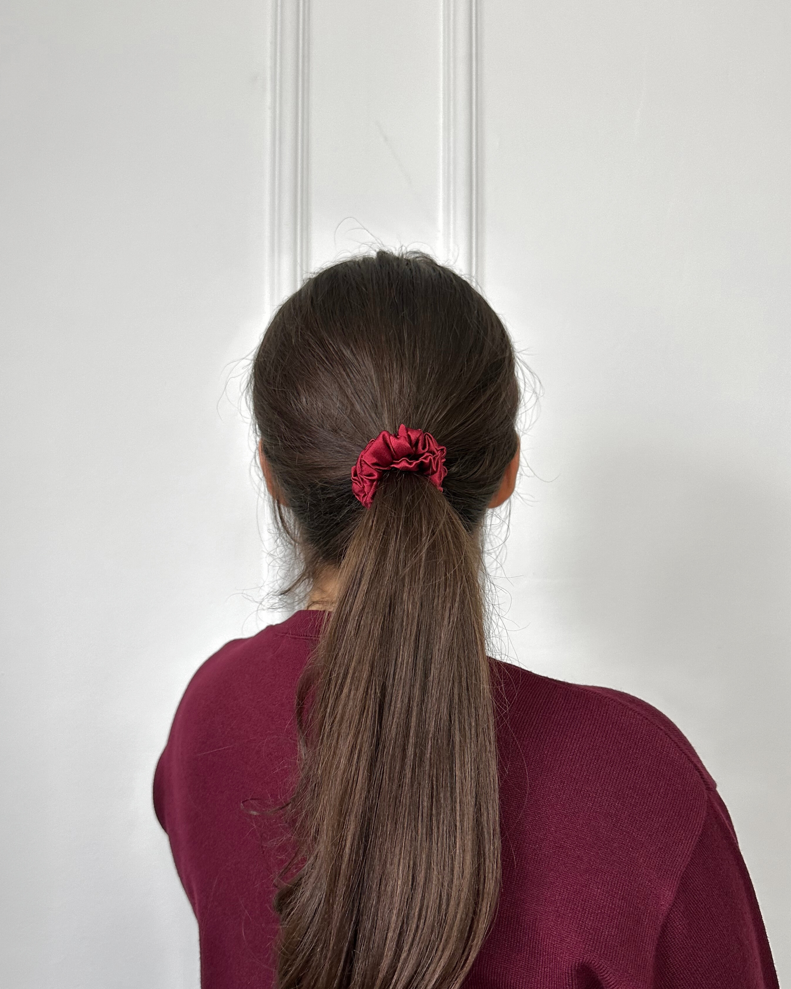Mini Scrunchie Burgundy