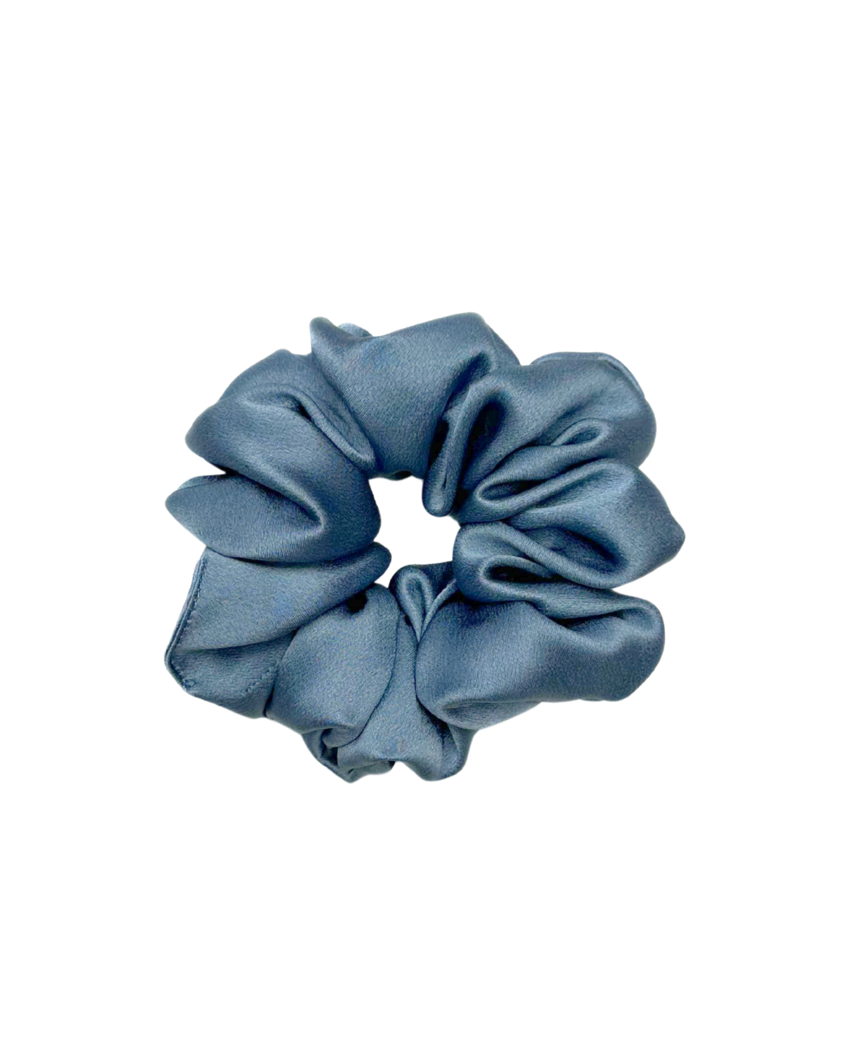 Medium Scrunchie Steel Blue