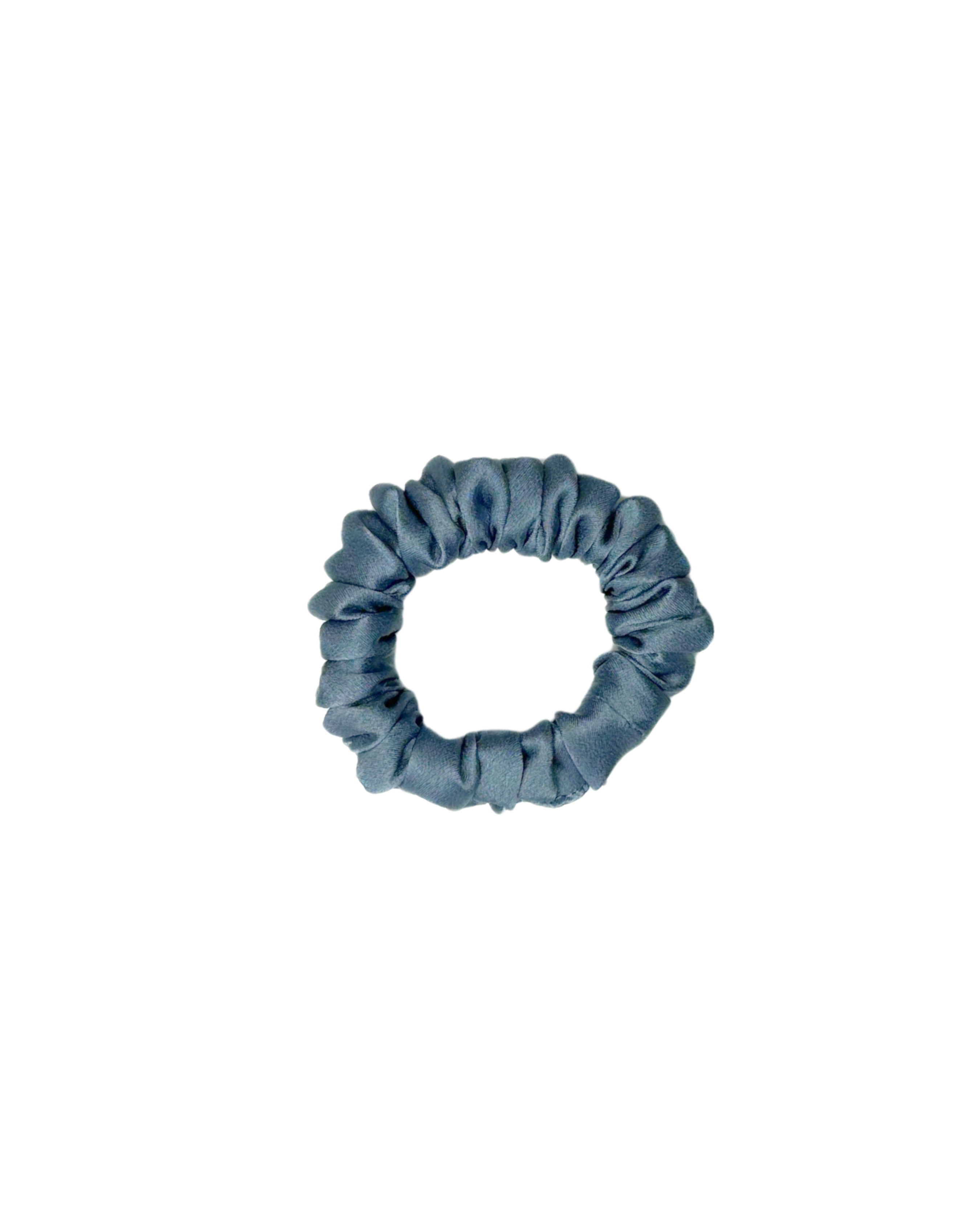 Mini Scrunchie Steel Blue