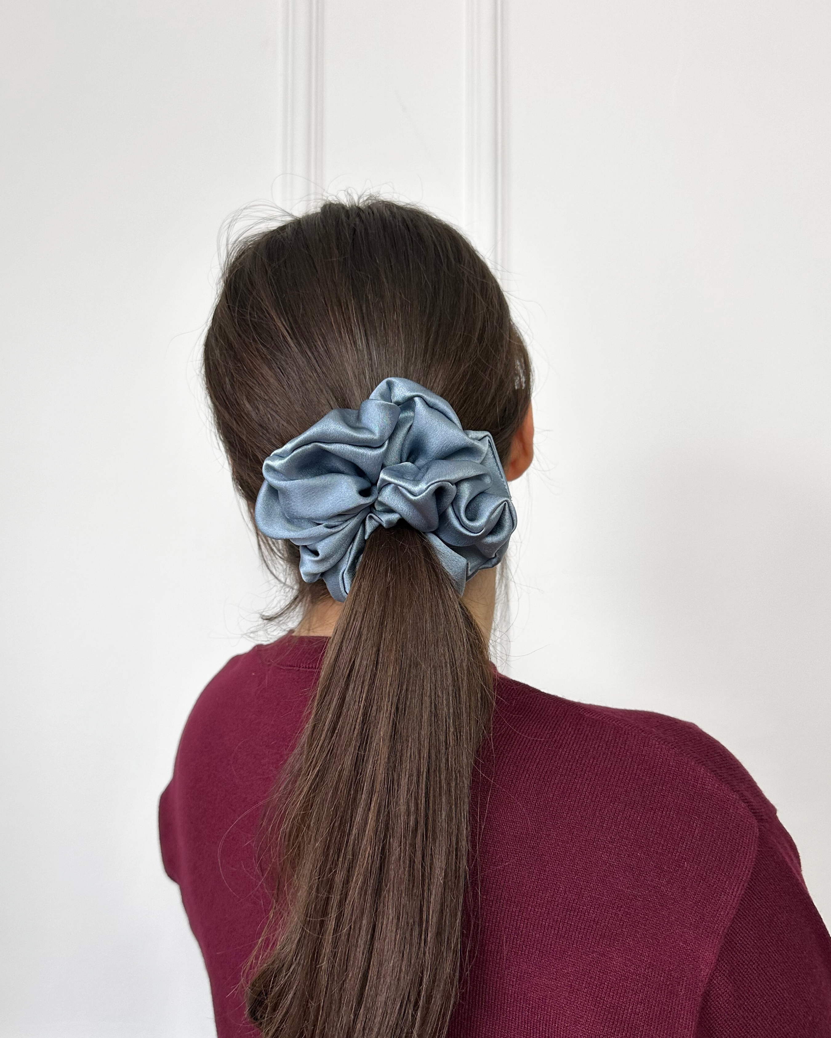 Maxi Scrunchie Steel Blue