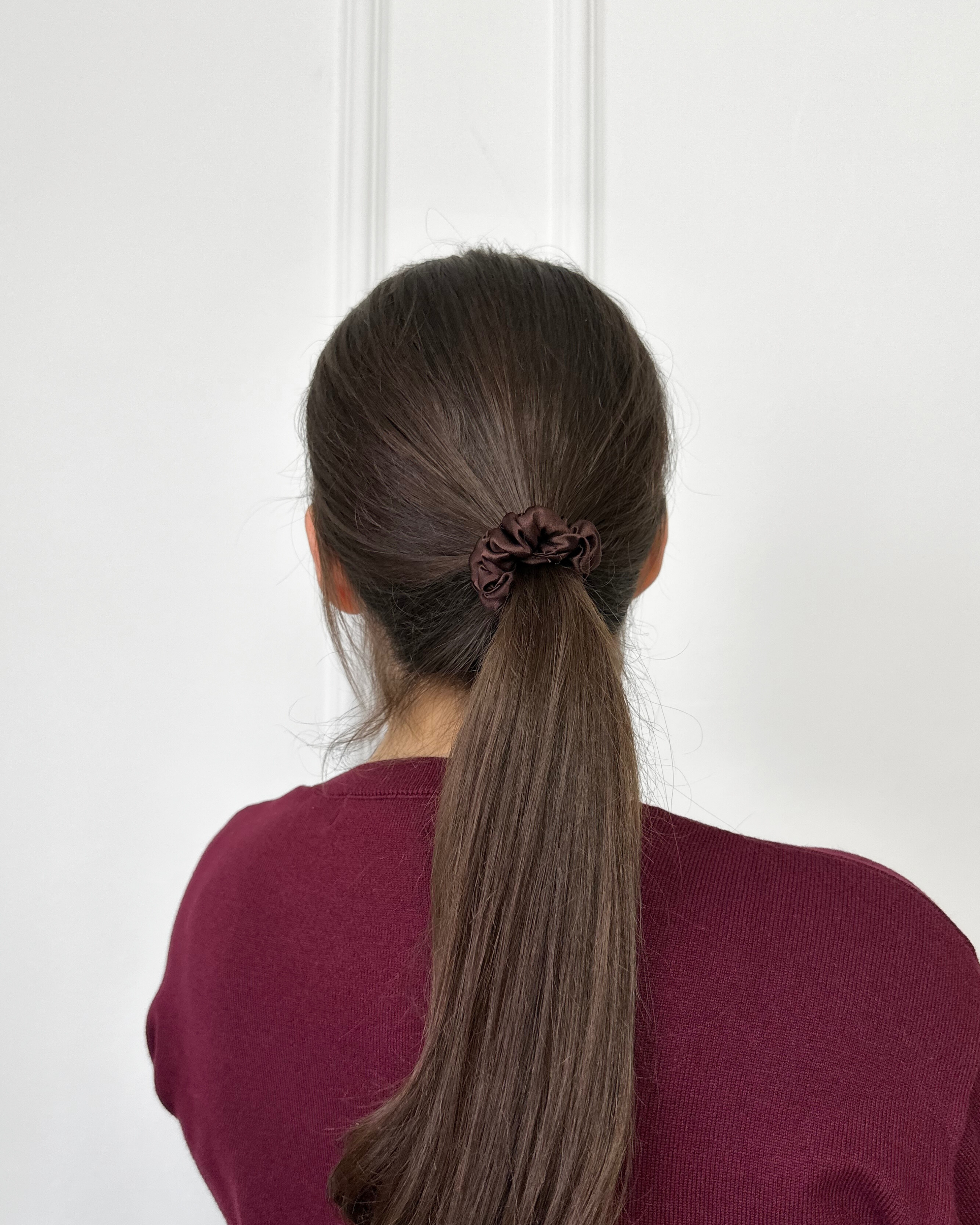 Mini Scrunchie Chocolate Brown