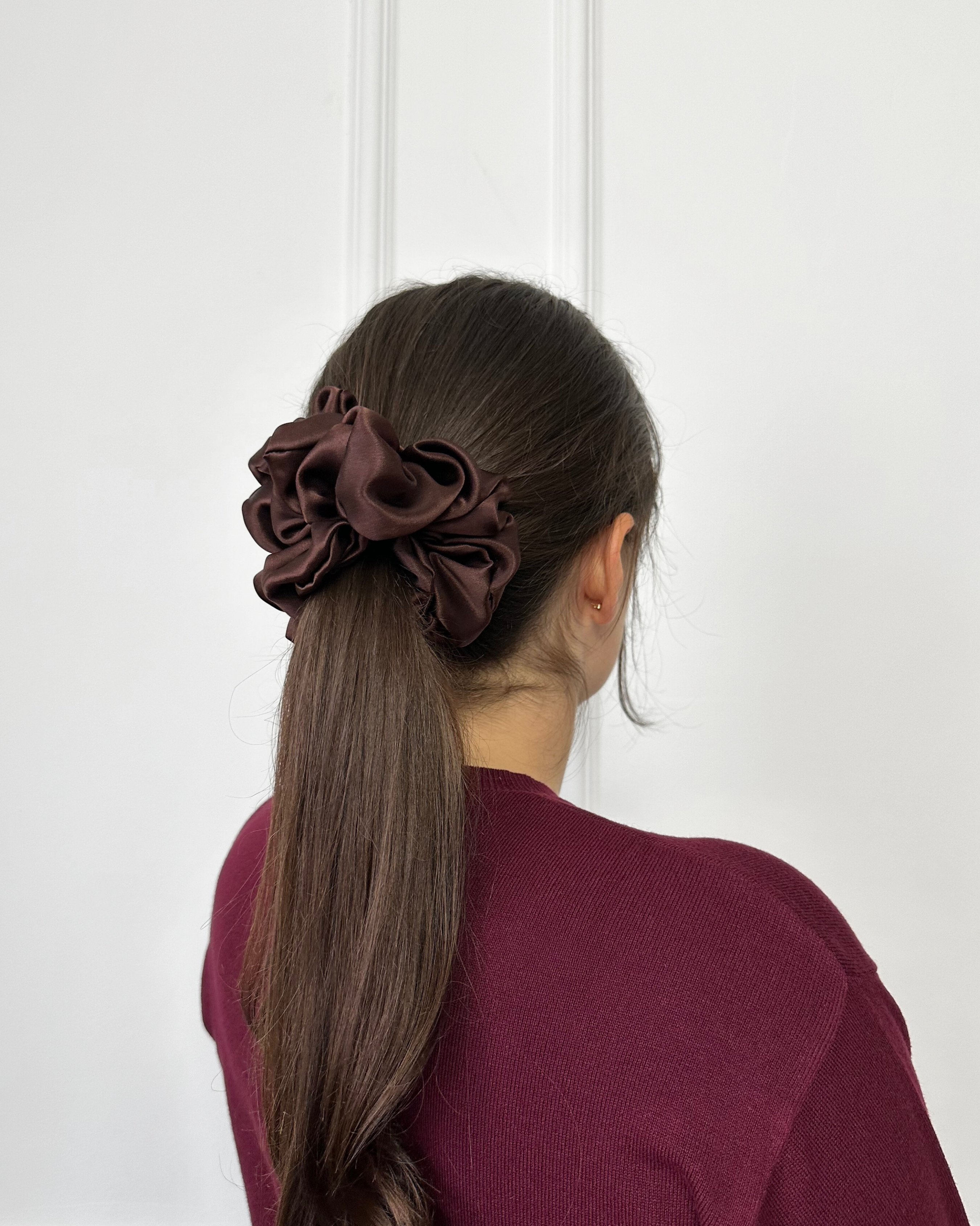 Maxi Scrunchie Chocolate Brown