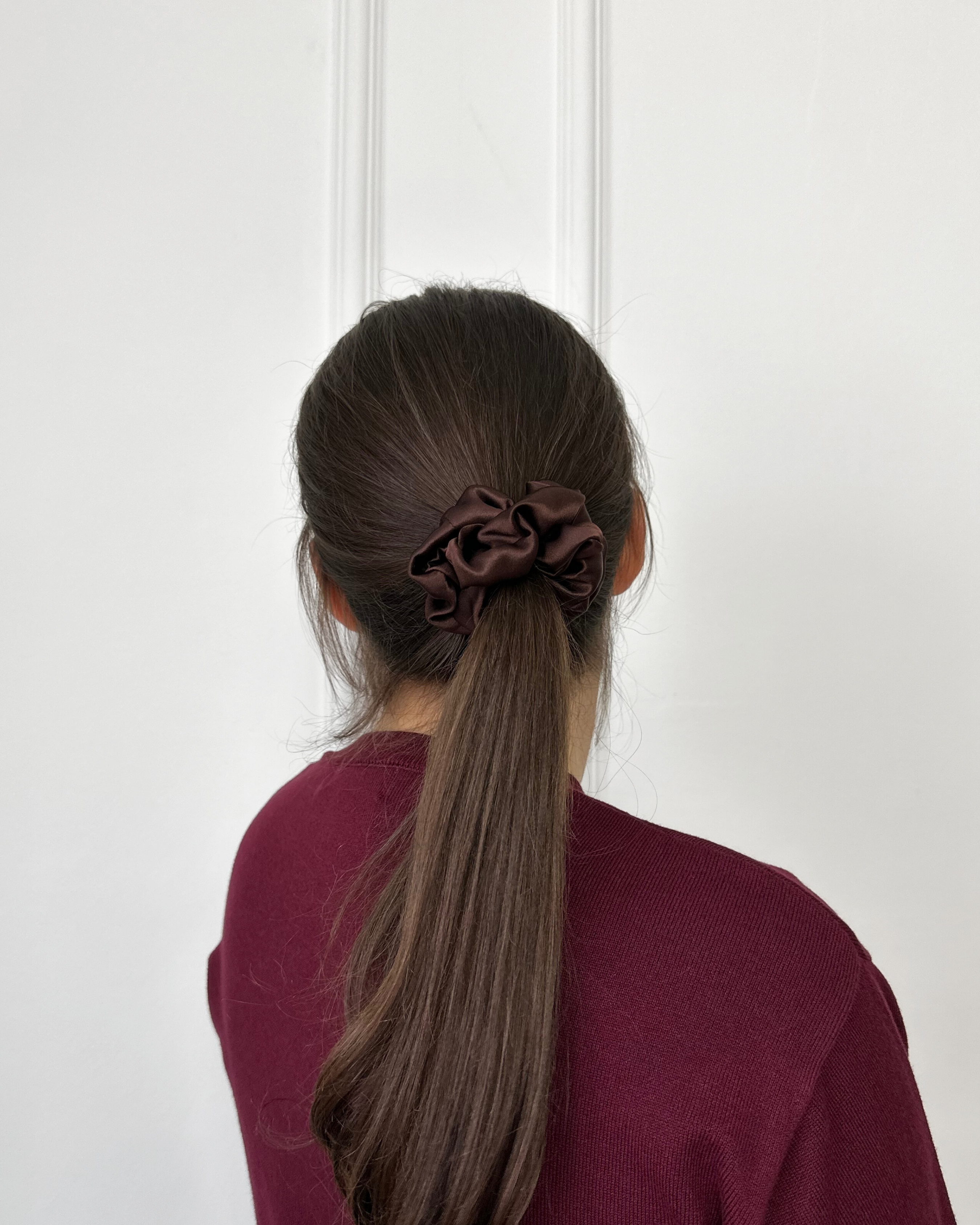 Medium Scrunchie Chocolate Brown