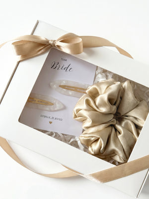 Podziękowania na Wieczór Panieński - Giftbox Beżowy