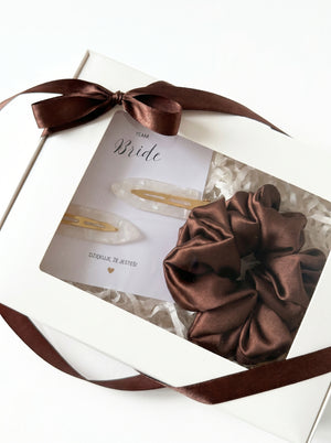 Podziękowania na Wieczór Panieński - Giftbox Brązowy