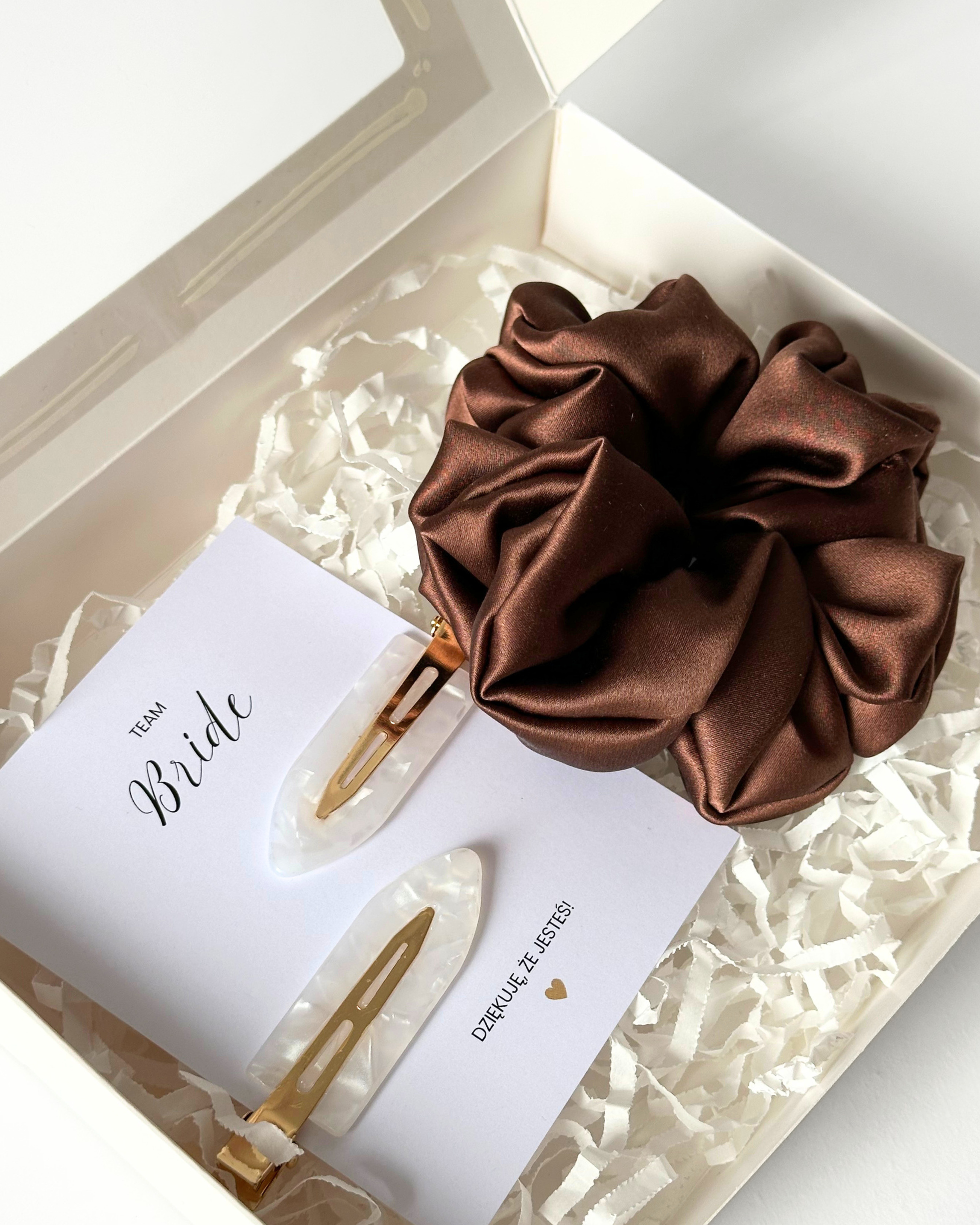 Podziękowania na Wieczór Panieński - Giftbox Brązowy
