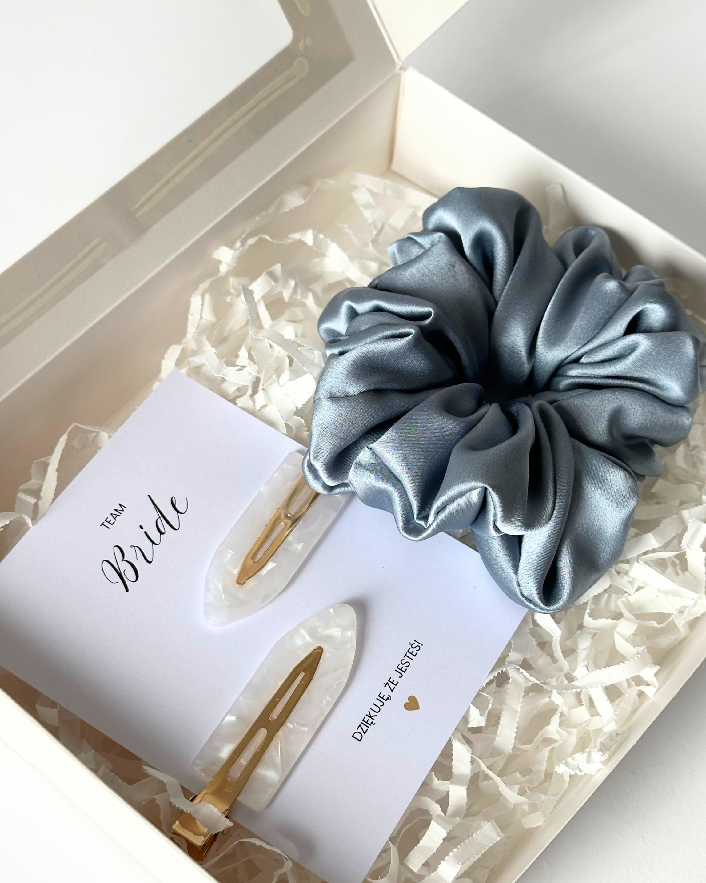Podziękowania na Wieczór Panieński - Giftbox Niebieski