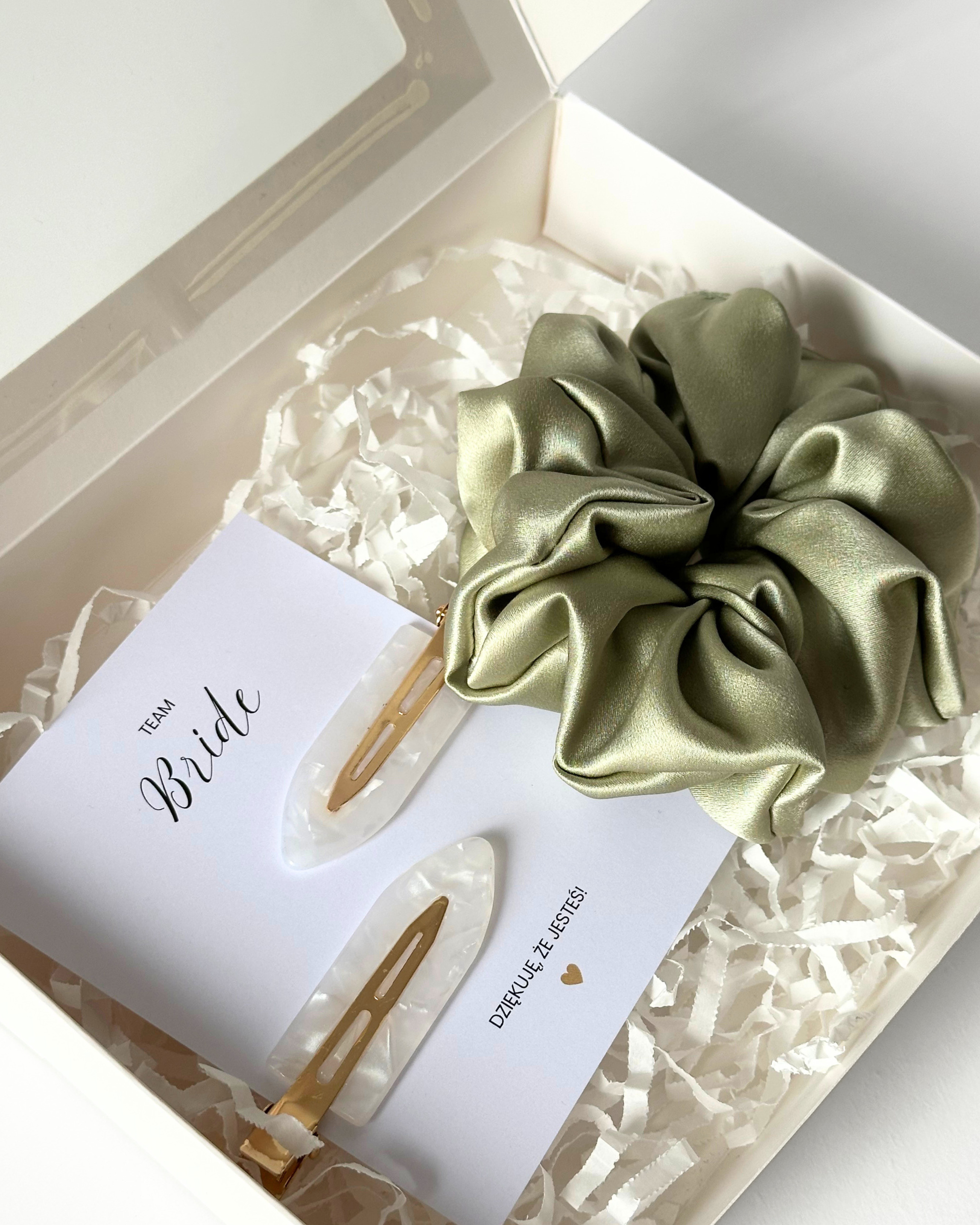 Podziękowania na Wieczór Panieński - Giftbox Zielony