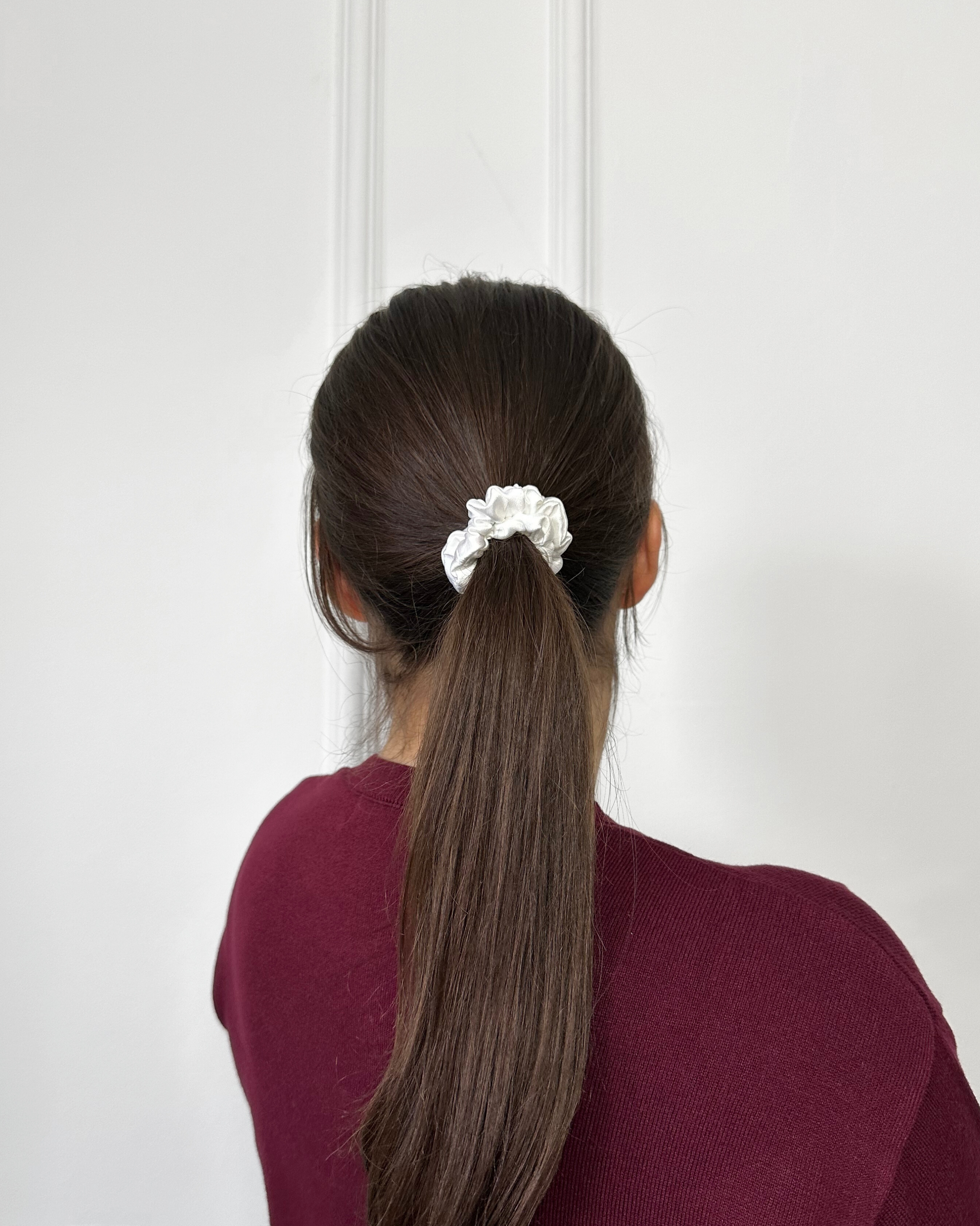 Mini Scrunchie White