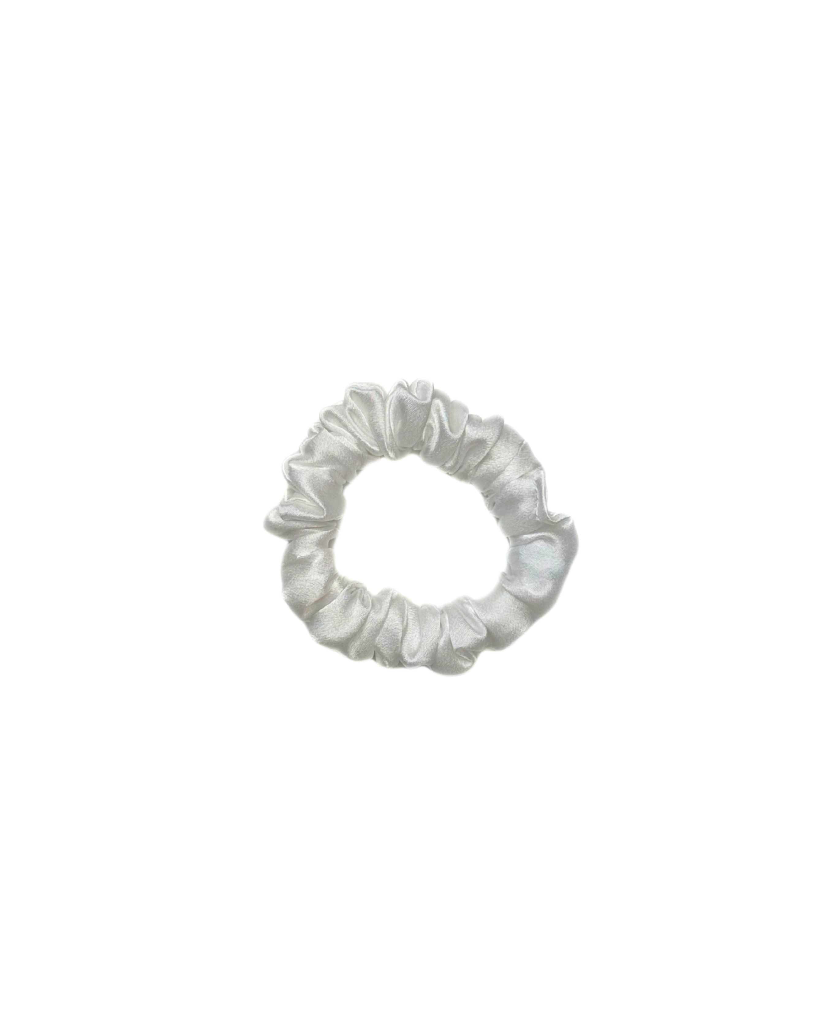 Mini Scrunchie White